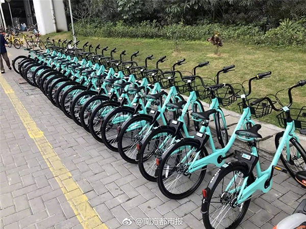 滴滴投放青桔单车仅一天就被叫停