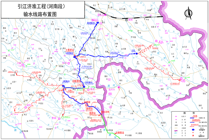 引江济淮工程线路图图片