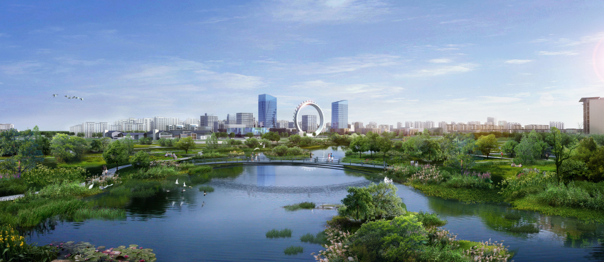 长葛产业新城核心区效果图