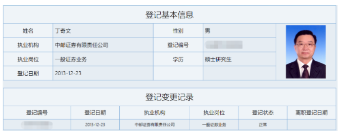 消息称丁奇文职务有变动,目前由副总经理于晓军暂时代管相关工作.
