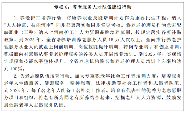 河南省人民政府关于印发河南省“十四五”养老服务体系和康养产业发展规划的通知